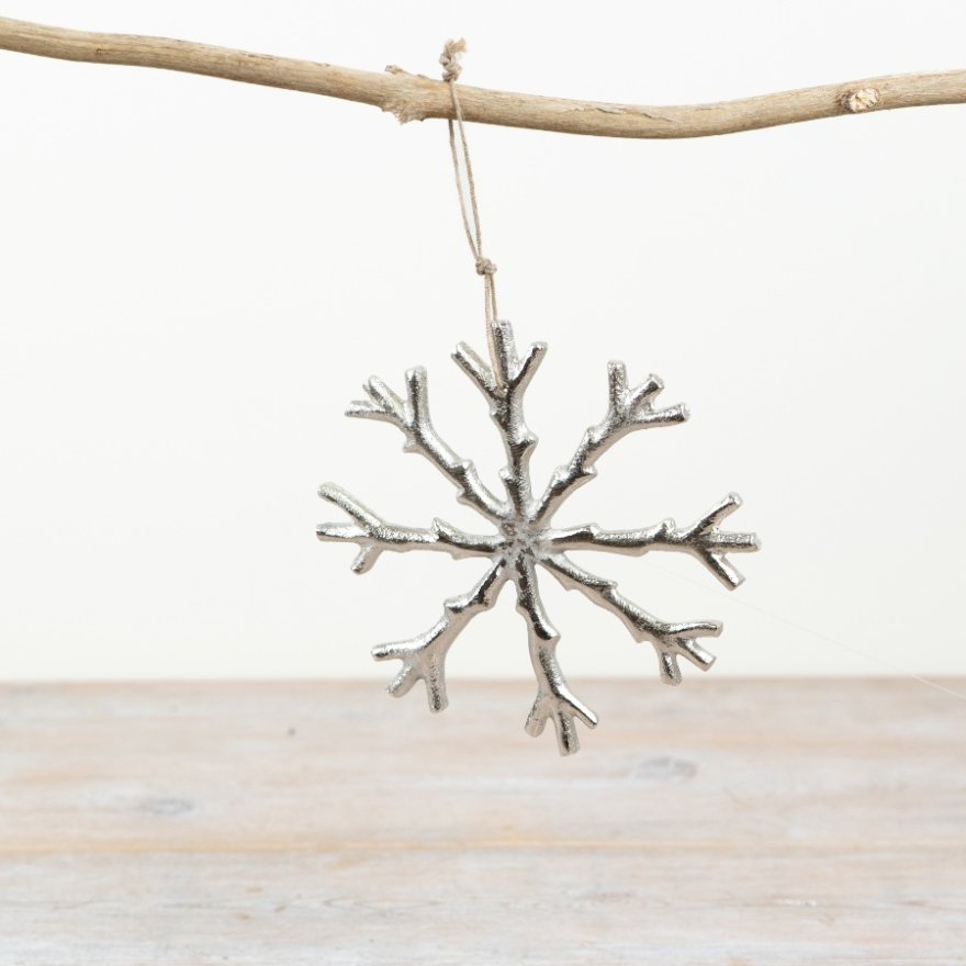 Hanging Snowflake Deco, 15cm 