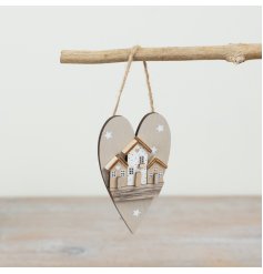 Spread love and decorate with charm using our Hanging Heart Decoration, 