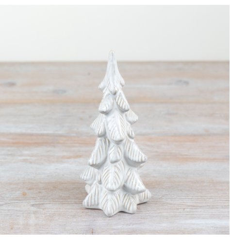 17cm White Tree Ornament