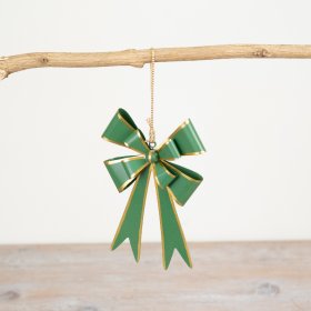 Add a touch of elegance with our enchanting green tree bow ornament- perfect for hanging in any space. 