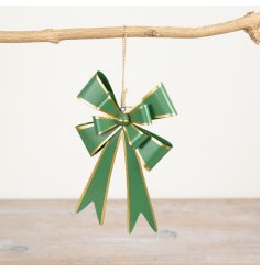 metal hanging bow decoration 