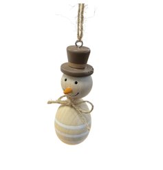 Rustic Snowman Tree Dec, 10.5cm
