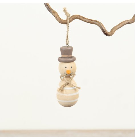 Charming Snowman Hanger, 10.5cm