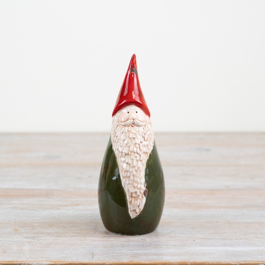 Glazed Santa Decoration, 17.6cm