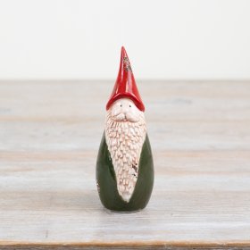 13cm Standing Rustic Santa Ornament
