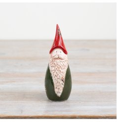 Standing Santa Ornament, 13cm 