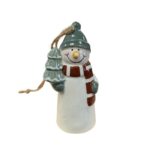 Deck your halls with this charming snowman decoration - a must-have for any holiday enthusiast!