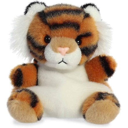 Meet Indy the Tiger - a super cute palm-sized pal perfect for snuggles and playtime! 