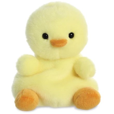 yellow fluffy cute palm pals chick