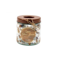 Illuminate your space with Pk15 Tealights In Jar - Autumn. 