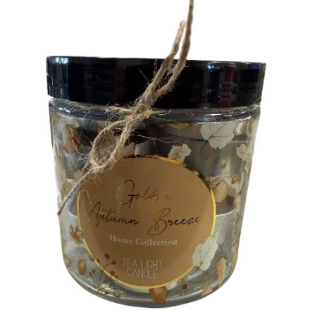 Autumn Tealights In Jar, Pack of 15