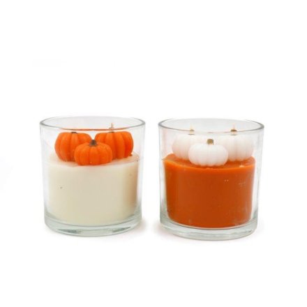 2/A Pumpkin Candlepot, 10cm 