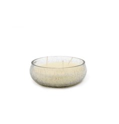 Add a touch of elegance to your home with our Crackle Glass Wax Bowl