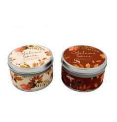Add some cozy charm to your home with these candle tins the perfect seasonal touch for any room!
