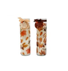 Cozy up with our beautiful Autumn Tube Candle, and let the warm and inviting scent of crisp autumn leaves