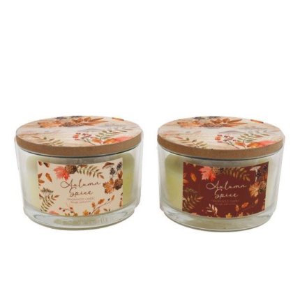 2/A Autumn Spice Candle/ Lid, 13cm 