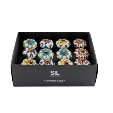  4/A Door Knobs Multi Coloured , 6.5cm 