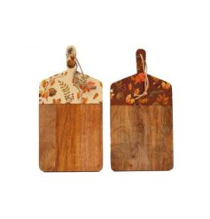 striking Autumn Leaf design chopping board 