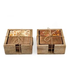 Add a touch of seasonal charm to your home with these elegant coasters.