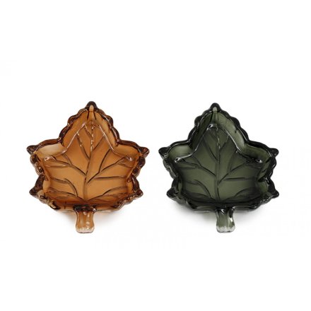 2/A Leaf Trinket Plate, 14cm 