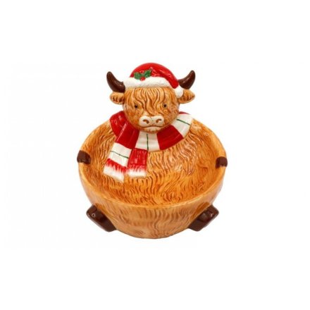 Highland Cow Bowl, 18cm 