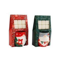 2/A Santa Wax Melt Set, 19.5cm 