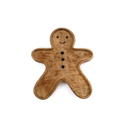 Gingerbread Man Serving Platter, 30cm