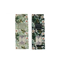 Pk10 Xmas Sage Tealights 2/a