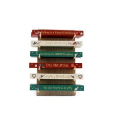 Wooden Xmas Plaque 6/a