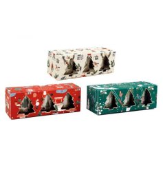 S/3 Festive Scene Votives 