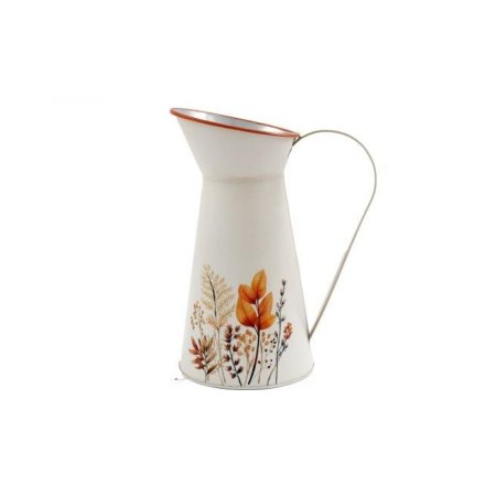 Tall Autumnal Jug Vase, 25cm 