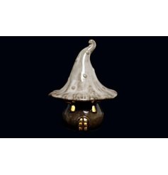 LED Mushroom House, 18cm 