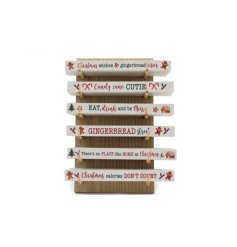 Wooden Gingerbread Plaques 6/a