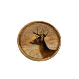 Deer Round Plate, 20cm 