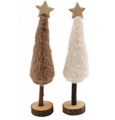 2/A Boucle Tree Deco, 31.5cm 