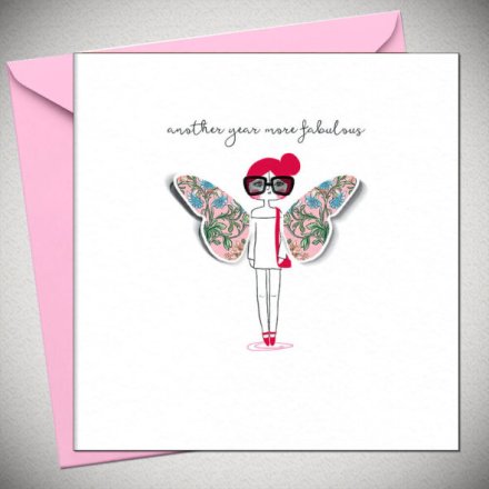 Another Year More Fabulous Greetings Card, 15cm 