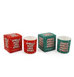 Festive Fun Boxed Candles 2/a