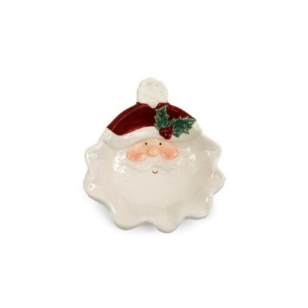 Xmas Santa Plate, 16.3cm 