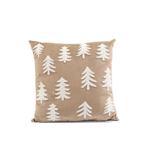 Embrace the holiday spirit with our chic tree pattern cushion, ideal for creating a cozy atmosphere.