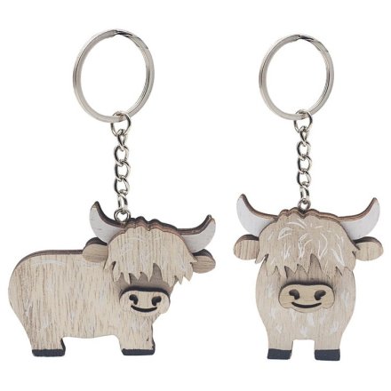 2/A Highland Cow Keyring 