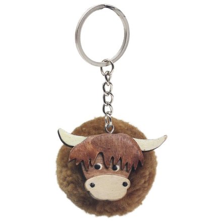 Highland Cow Key Ring 