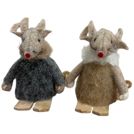 2A Felt Mice, 8cm