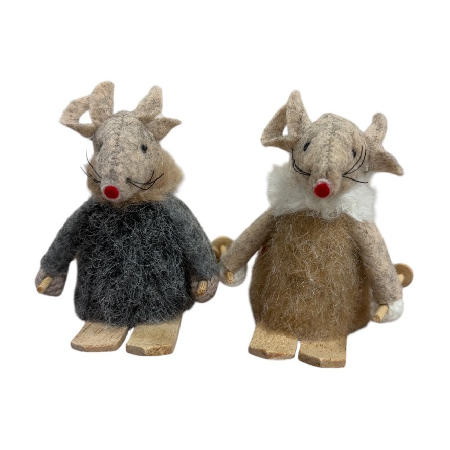 Nordic Skiing Mice, 2A 8cm