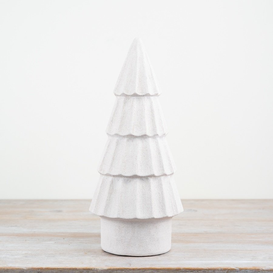 Timeless white holiday ornament for your tree – a must-have addition to your festive décor.