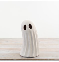 white standing ghost ornament 