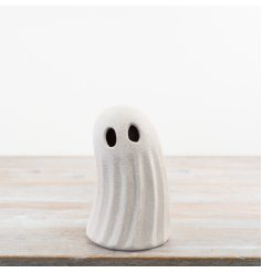 white standing ghost decoration 