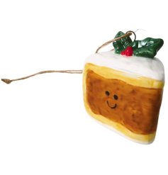 Christmas Cake Face Tree Deco, 4.7cm 