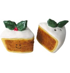 Christmas Cake Salt and Pepper