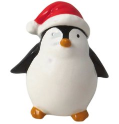 Standing Penguin Deco, 10.5cm 