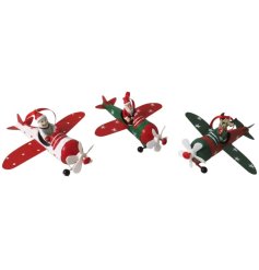 3/A Metal Aeroplane Decoration ,13cm